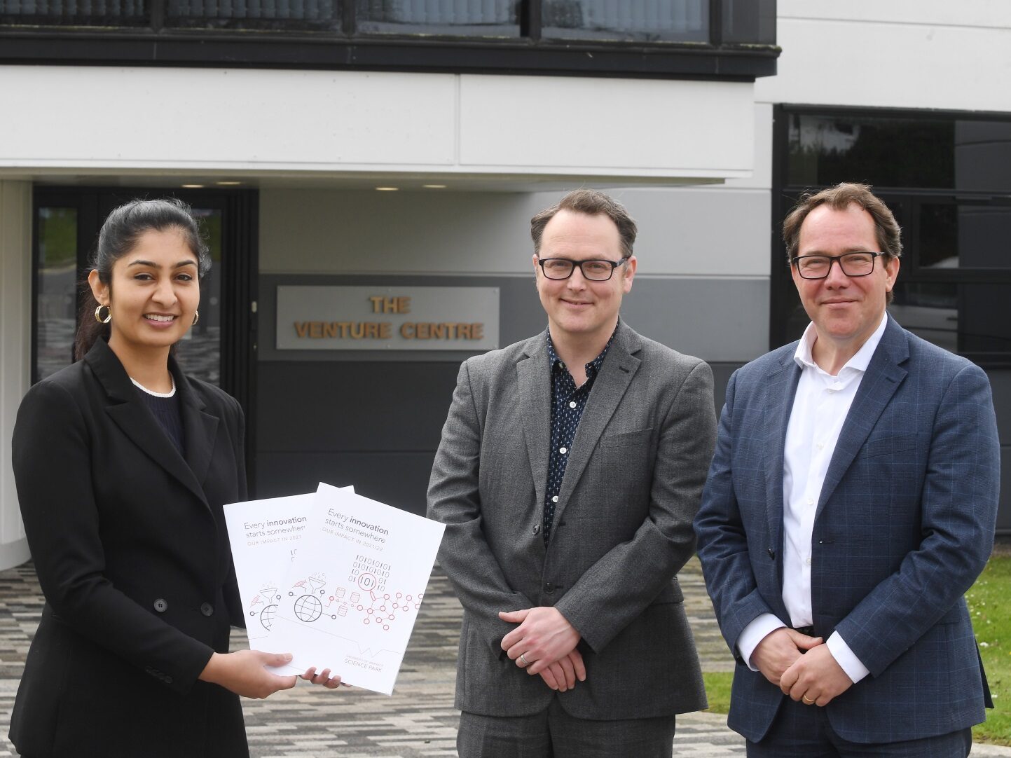 Zarah Sultana MP with Mark Tock and Dirk Schaefer