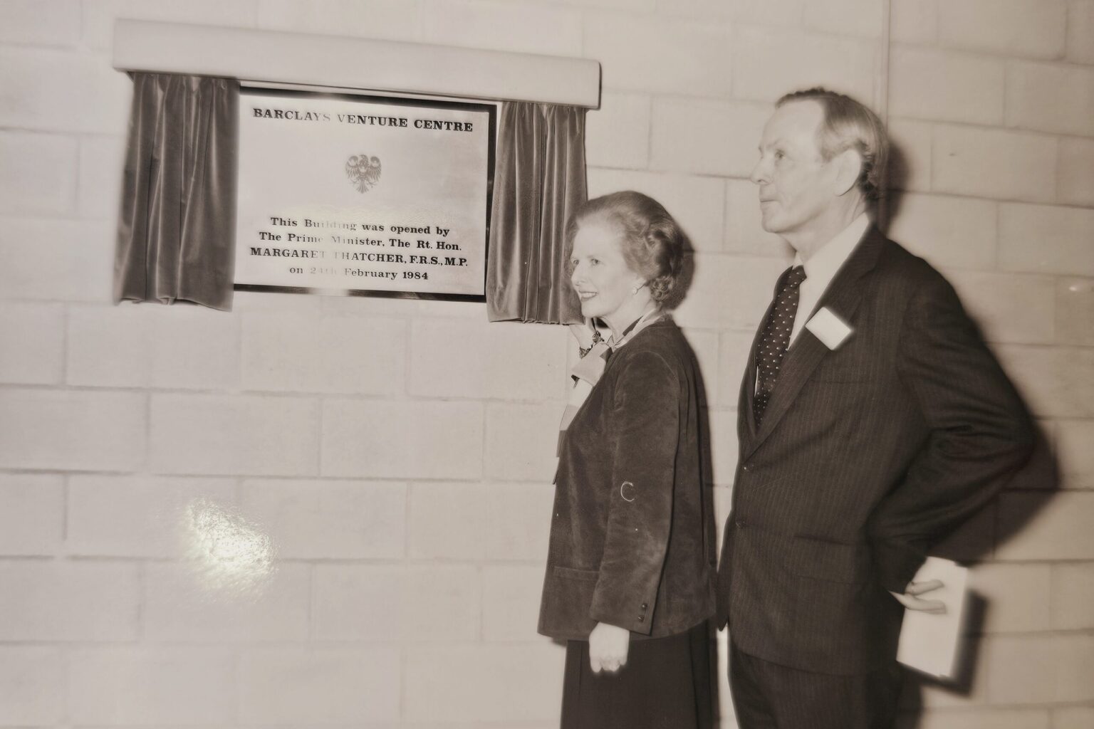 Thatcher opens the science park 