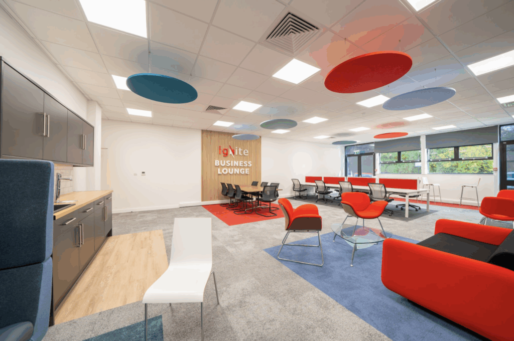 An image of the Ignite Business Lounge.