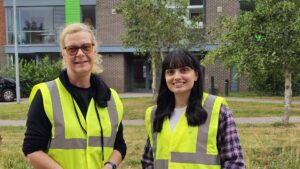Lunch time litter picking at the University of Warwick