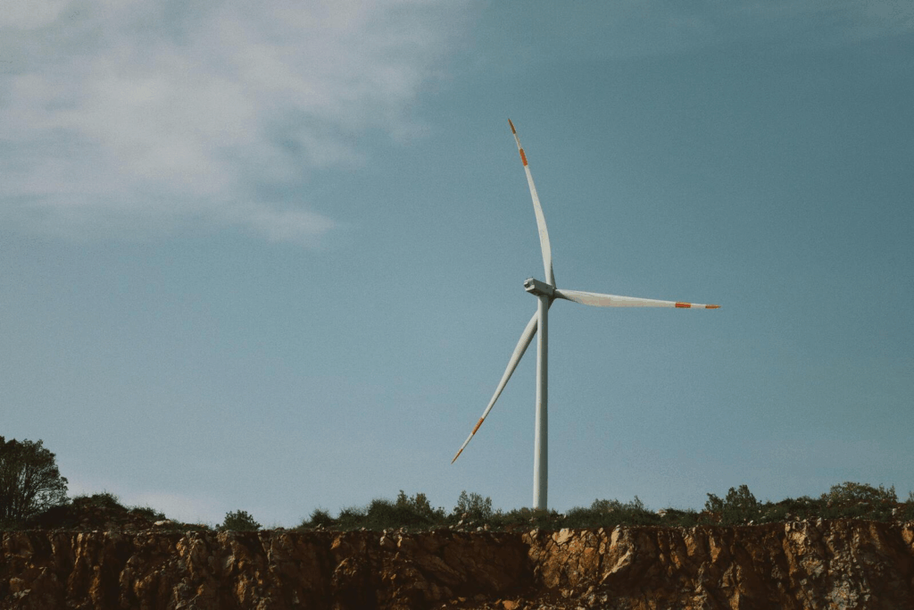Windmill on a Field